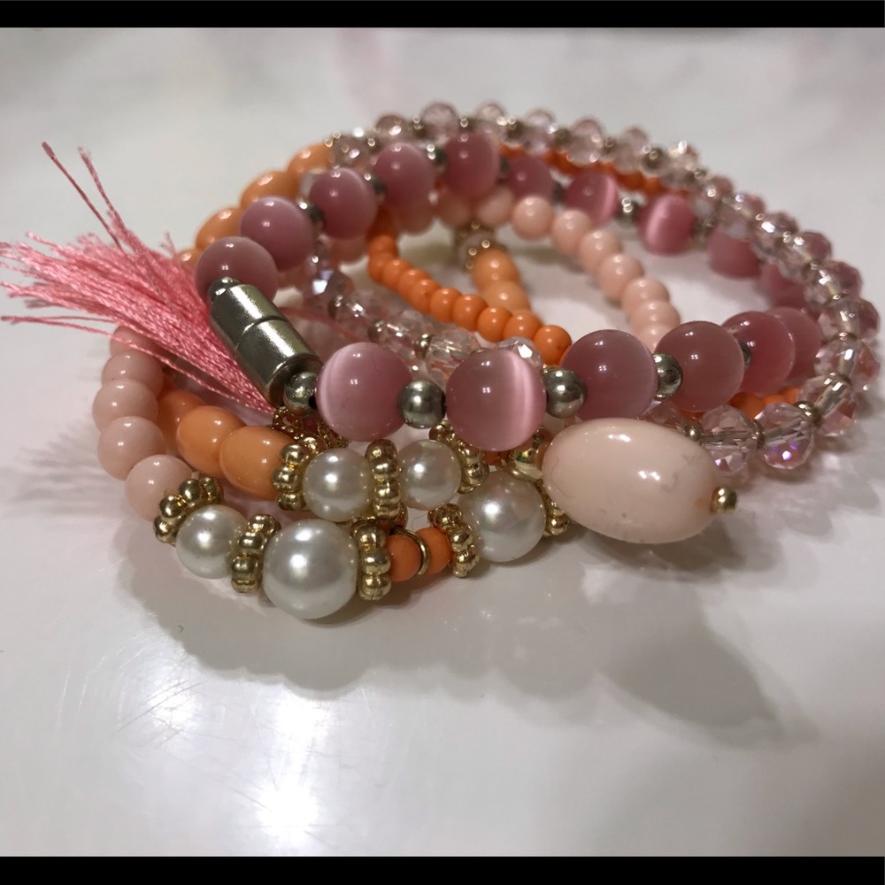 pink bracelet bundle!!